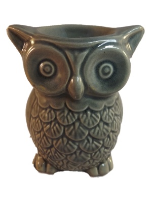 Crackelee Glazuur Keramiek Uil Oliebrander A