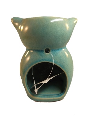 Crackelee Glazuur Keramiek Uil Oliebrander C