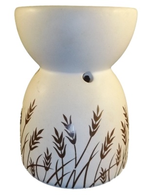 Keramiek Oliebrander Gras Wit