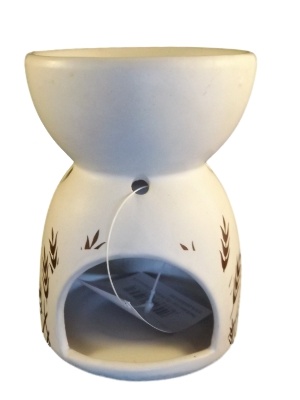 Keramiek Oliebrander Gras Wit