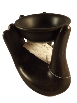 Keramiek Hand Oliebrander, Zwart
