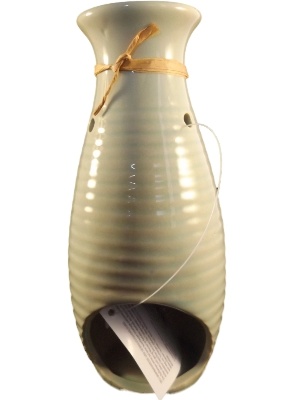 Keramiek Oliebrander met Chinees hangertje, 17 cm