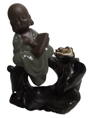 Terugstroom wierook-waterval. Monnik -2