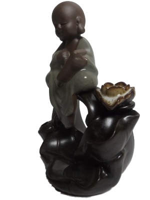 Terugstroom wierook-waterval. Monnik -2