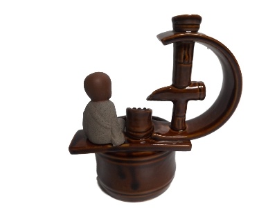 Terugstroom wierook-waterval. Monnik -7