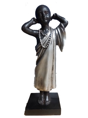 Monnik horen zien zwijgen staand