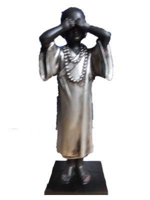 Monnik horen zien zwijgen staand