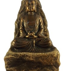 Boeddha in rots fontein