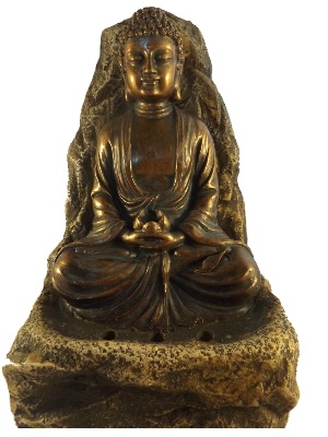 Boeddha in rots fontein