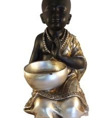 Monnik met kom groot