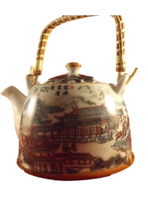 Theepot  met Chinees Natuur