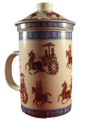 Chinese Thee Mok met Paard