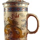 Chinese Thee Mok met Draken Wit