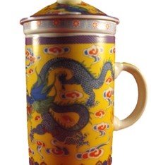 Chinese Thee Mok met Draak Geel 1