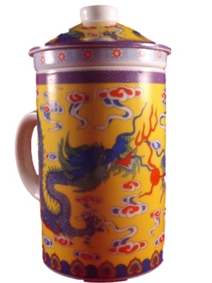 Chinese Thee Mok met Draak Geel 1