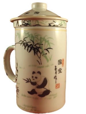 Chinese Thee Mok met Panda wit