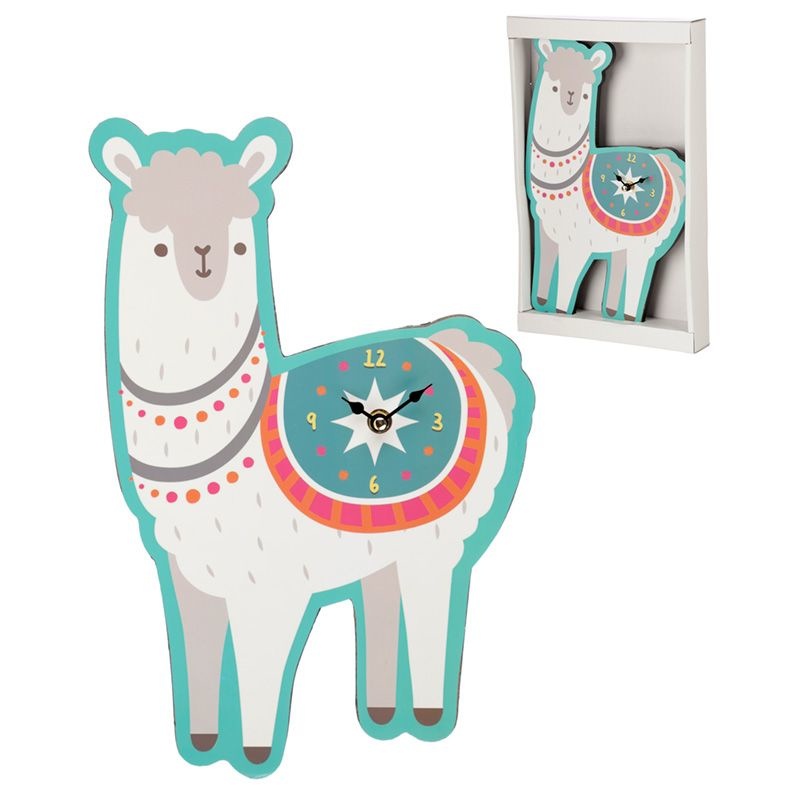 Lama-vormige Wandklok
