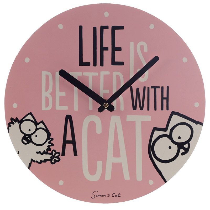 Life is Better Simon's Cat Foto Klok