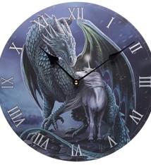 Lisa Parker Beschermer van Magie Draak & Eenhoorn Wandklok
