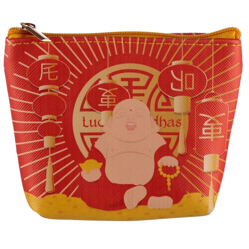 Geluks Boeddha PVC Kleingeld Portomonnee