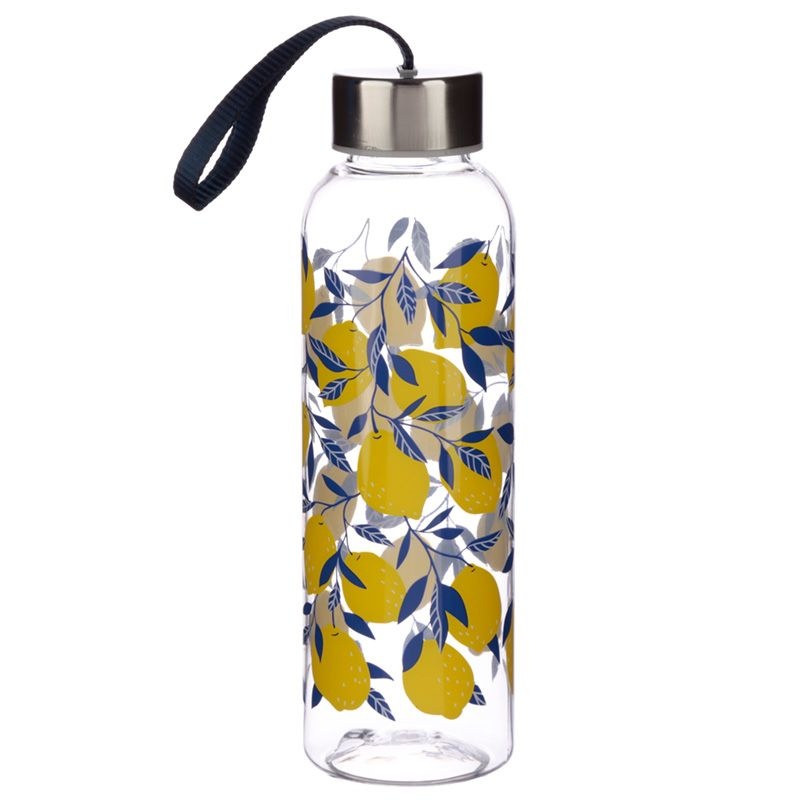 Waterfles 500ml met metalen dop- Citroenen