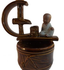 Terugstroom wierook-waterval. Monnik -6