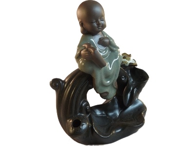 Terugstroom wierook-waterval. Monnik -3.