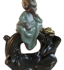 Terugstroom wierook-waterval. Monnik -5