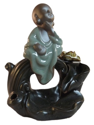 Terugstroom wierook-waterval. Monnik -5