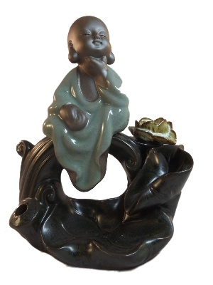 Terugstroom wierook-waterval. Monnik -5