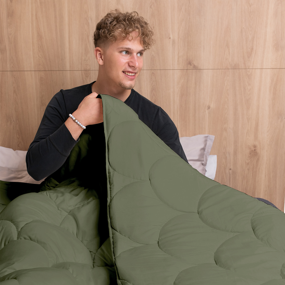 Zydante Swisstech® Eazy dekbed - Gemak & Comfort in Eén | Olivine/Olivine