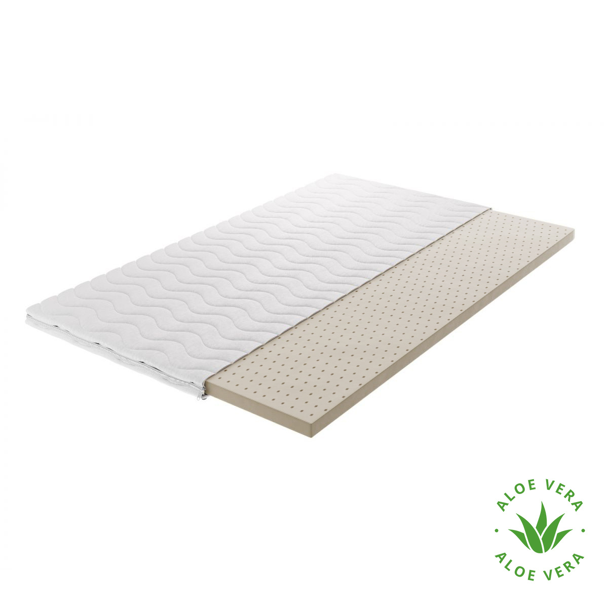 Topmatras Latex 5 cm - Aloë vera tijk