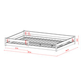 Vloerbed Floris - Wit