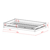 Vloerbed Floris - Wit