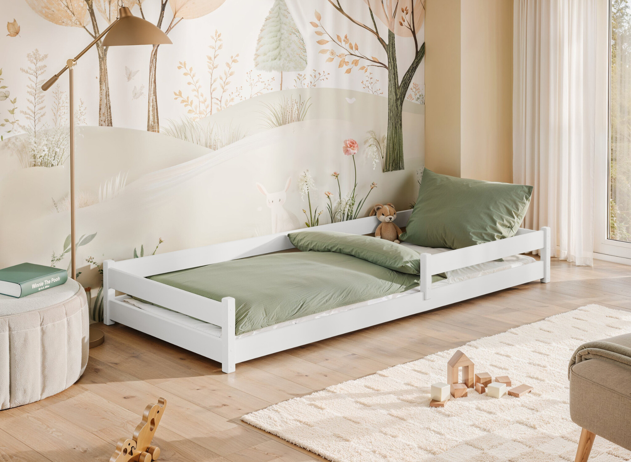 Vloerbed Floris - Wit