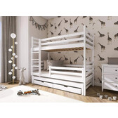 Stapelbed met Lade Luca - Wit