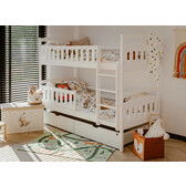 Stapelbed met Lade Indy - Wit