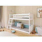 Stapelbed met Ladder Kiki - Wit