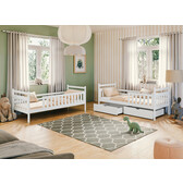 Stapelbed met Lade Milou - Wit