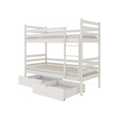 Stapelbed met Lade Nathan - Wit