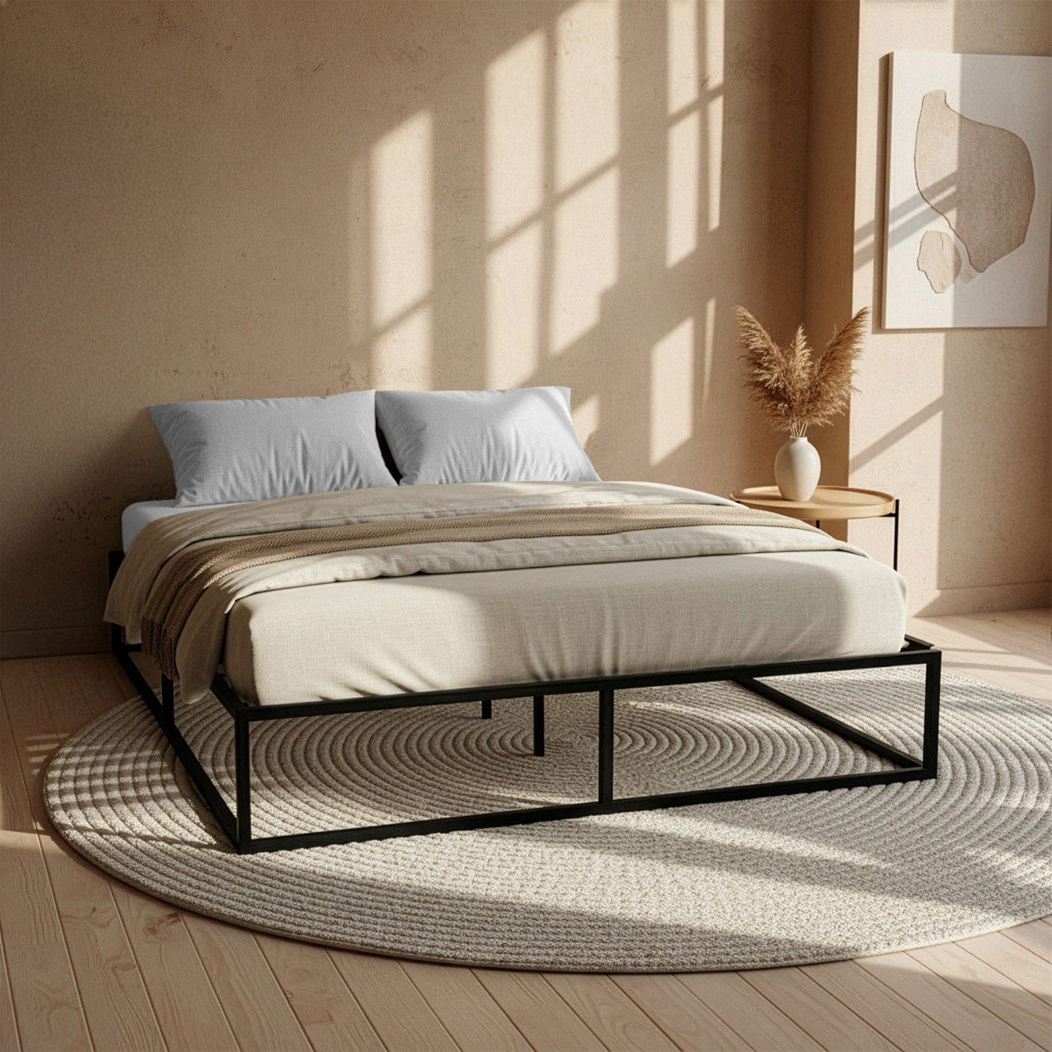 Bedframe Metaal Zwart  Osaka - Direct Leverbaar!