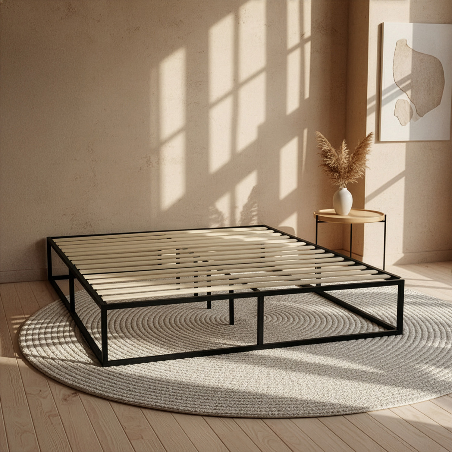 Bedframe Metaal Zwart  Osaka - Direct Leverbaar!