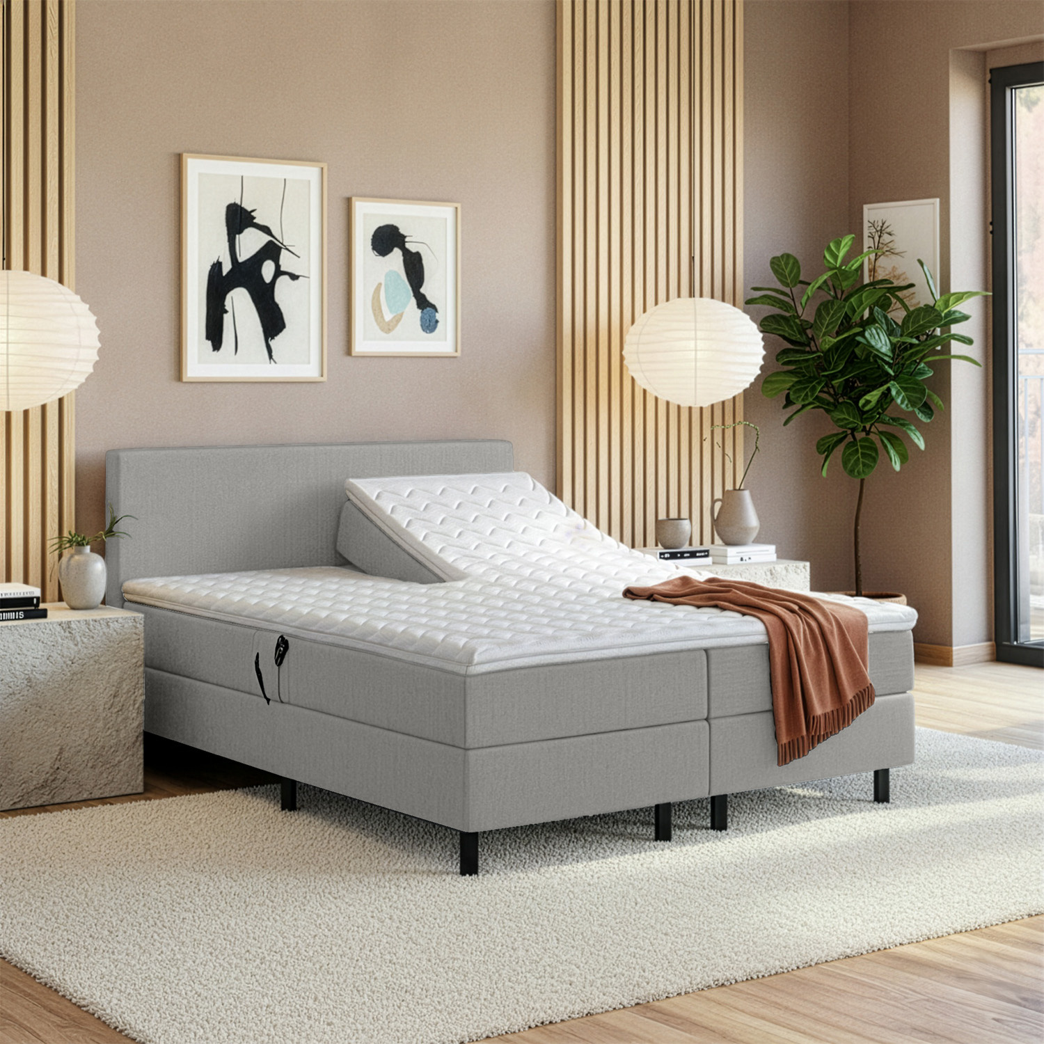 Elektrische Boxspring Valencia - Direct Leverbaar