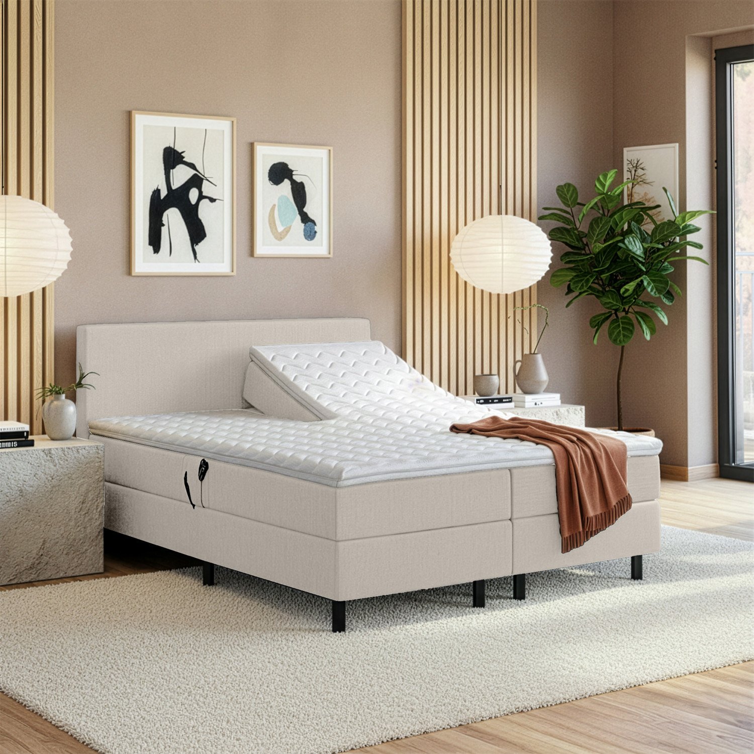 Elektrische Boxspring Valencia - Direct Leverbaar