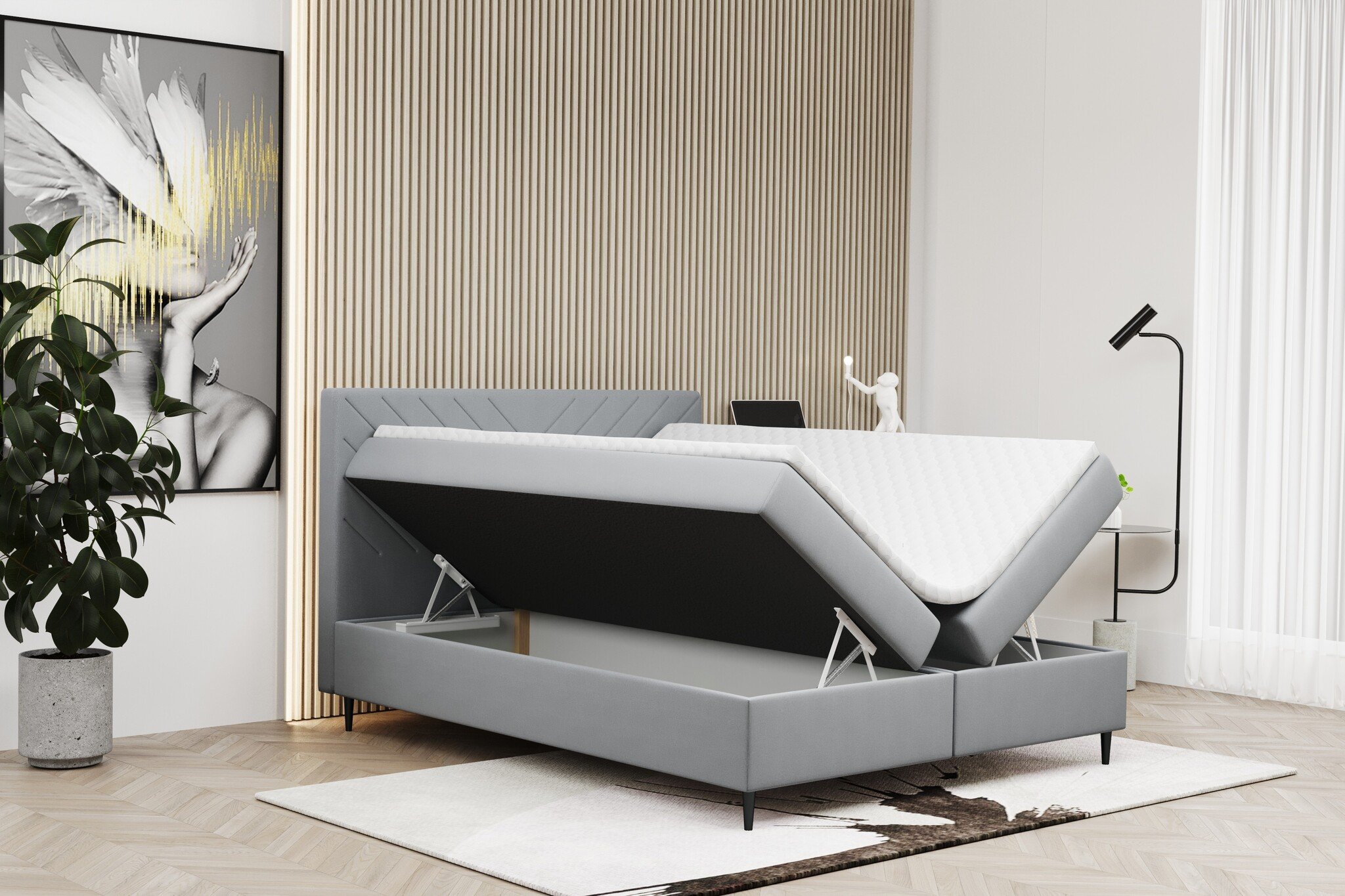 Noctera Opbergboxspring Basel - Velvet