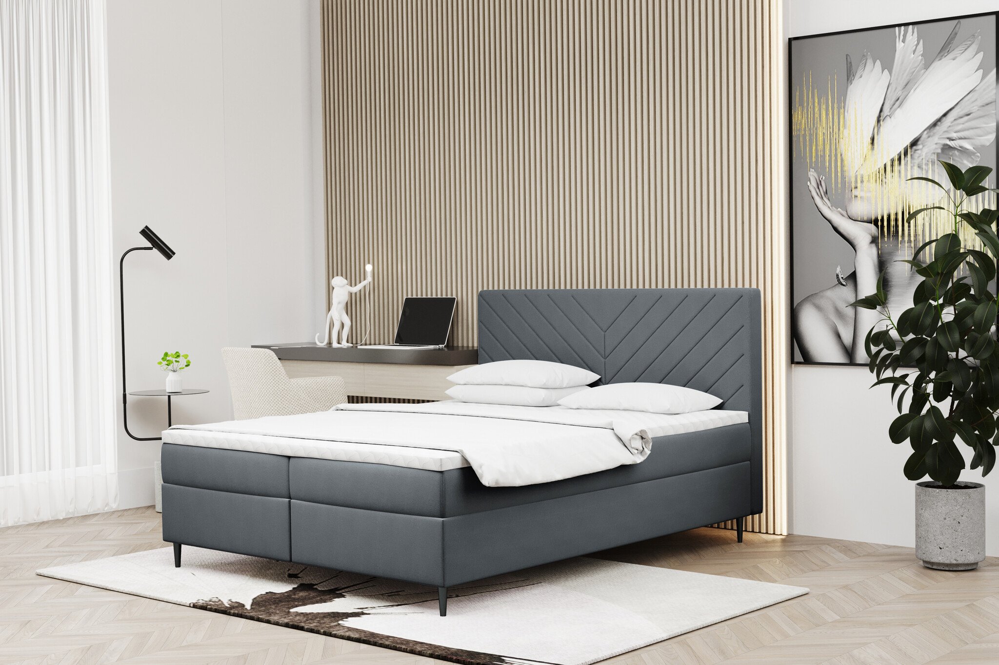 Noctera Opbergboxspring Basel - Velvet