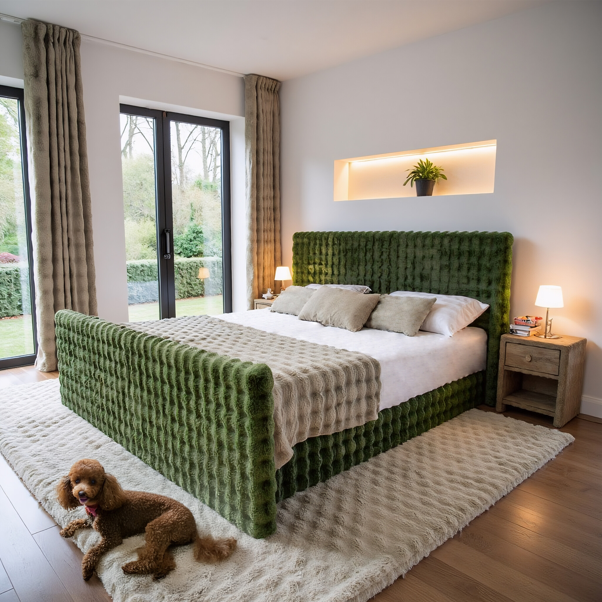 Noctera Opbergboxspring Blake - Fluweelvacht