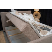 Noctera Opbergboxspring Lars incl voetbord - Teddystof