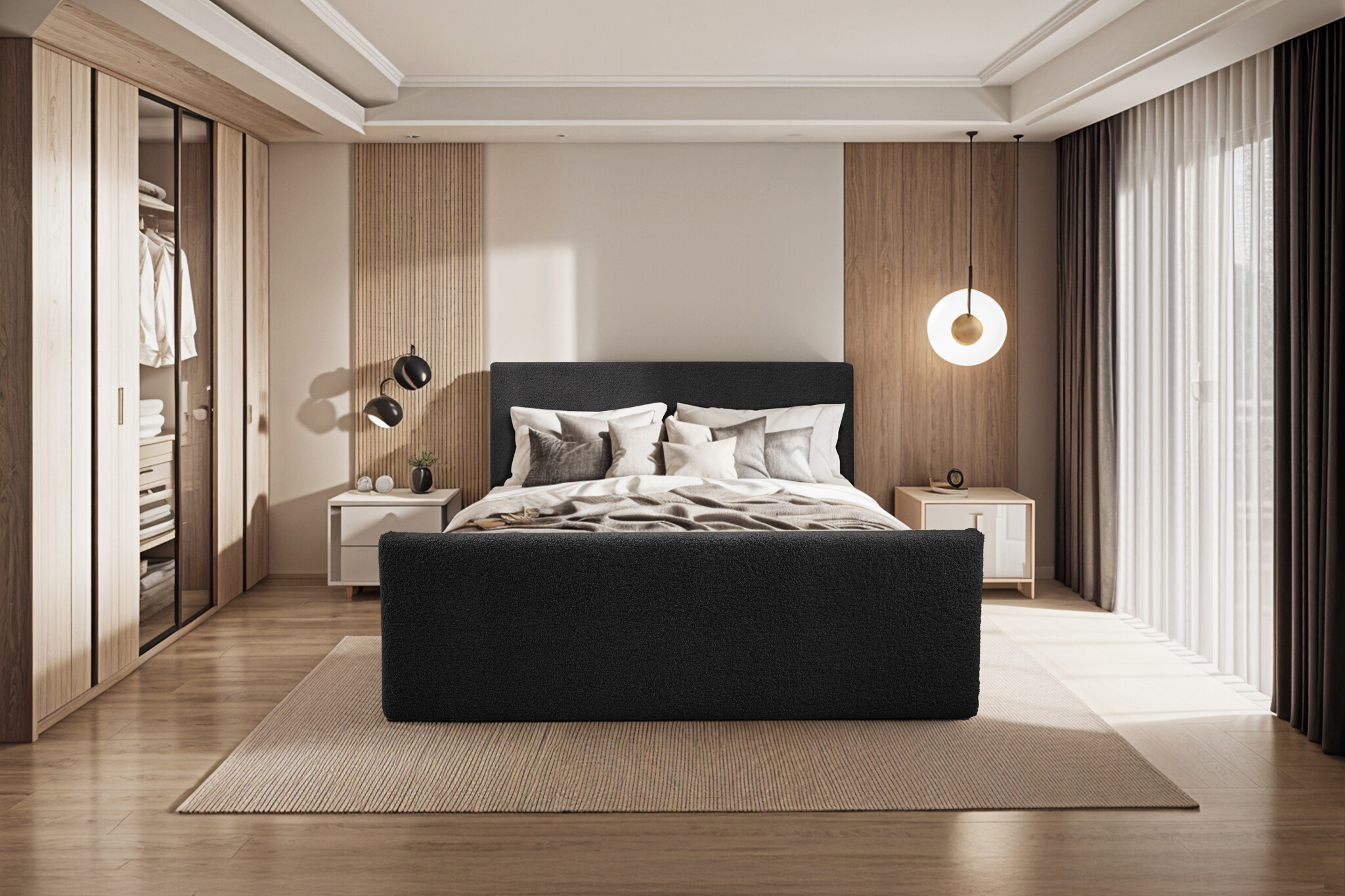 Noctera Opbergboxspring Lars - Teddystof