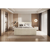 Noctera Opbergboxspring Lars incl voetbord - Teddystof